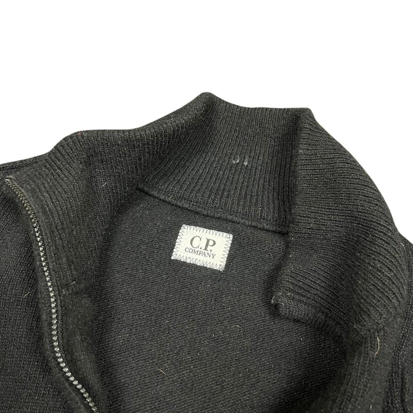 C.P. Company Quarter Zip Knit Black