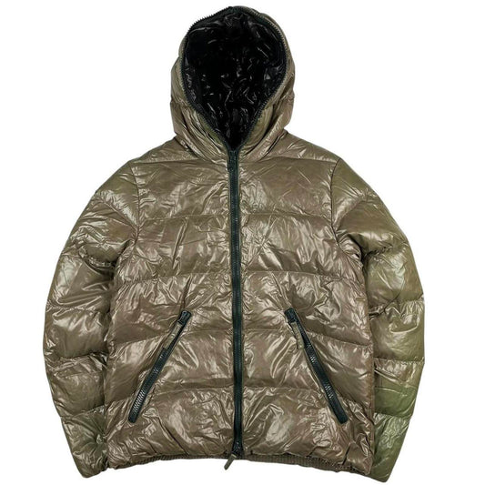 Duvetica Goose Down Jacket Khaki Black