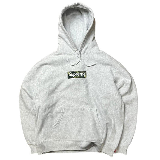 Supreme 2023 Box Logo Hoodie Camo Grey