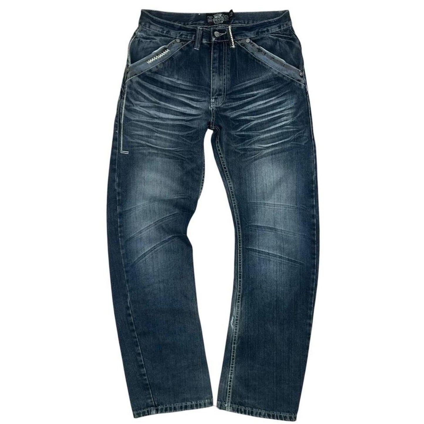 Akademiks Embroidered Jeans - W32