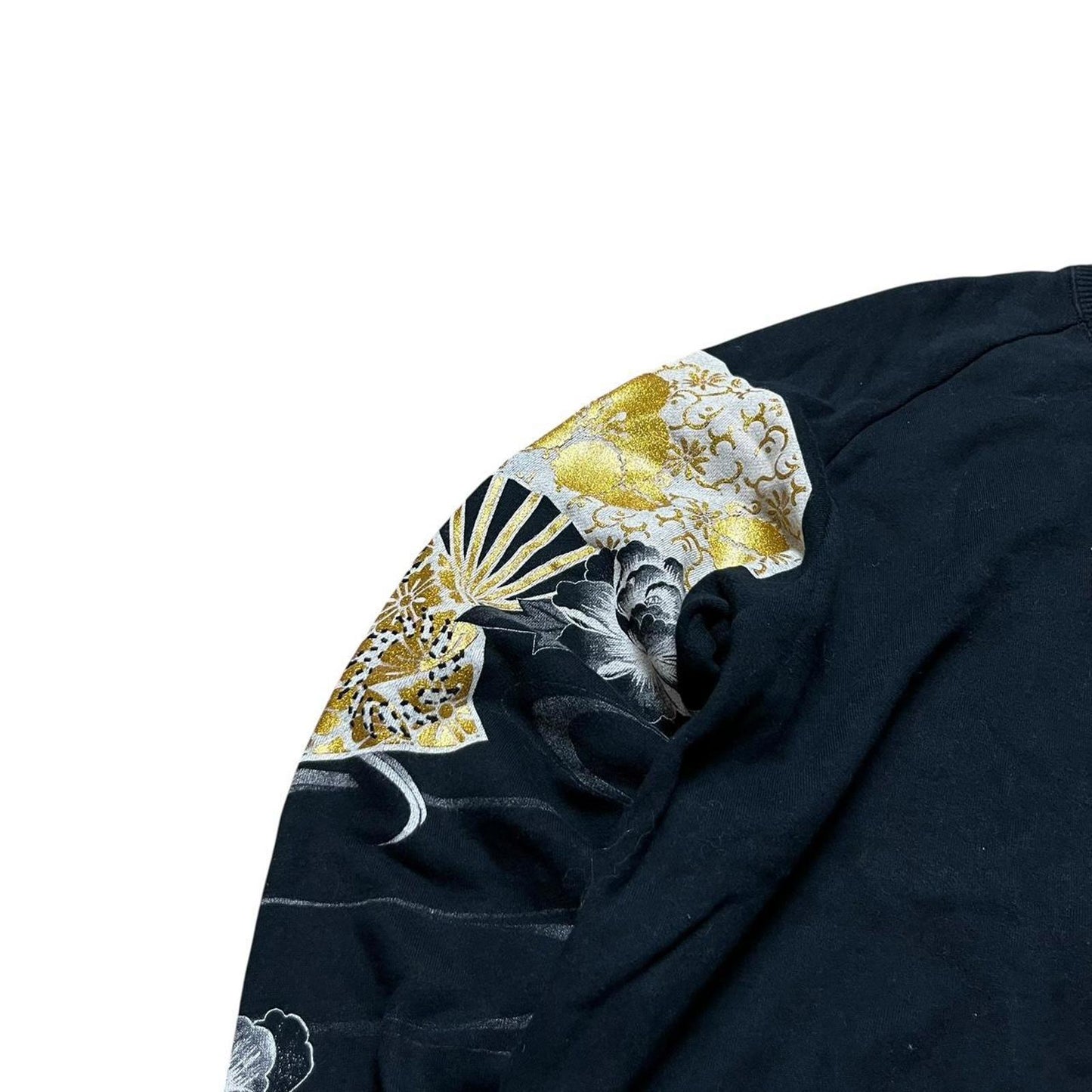 Karakuri Embroidered Jumper Black Gold