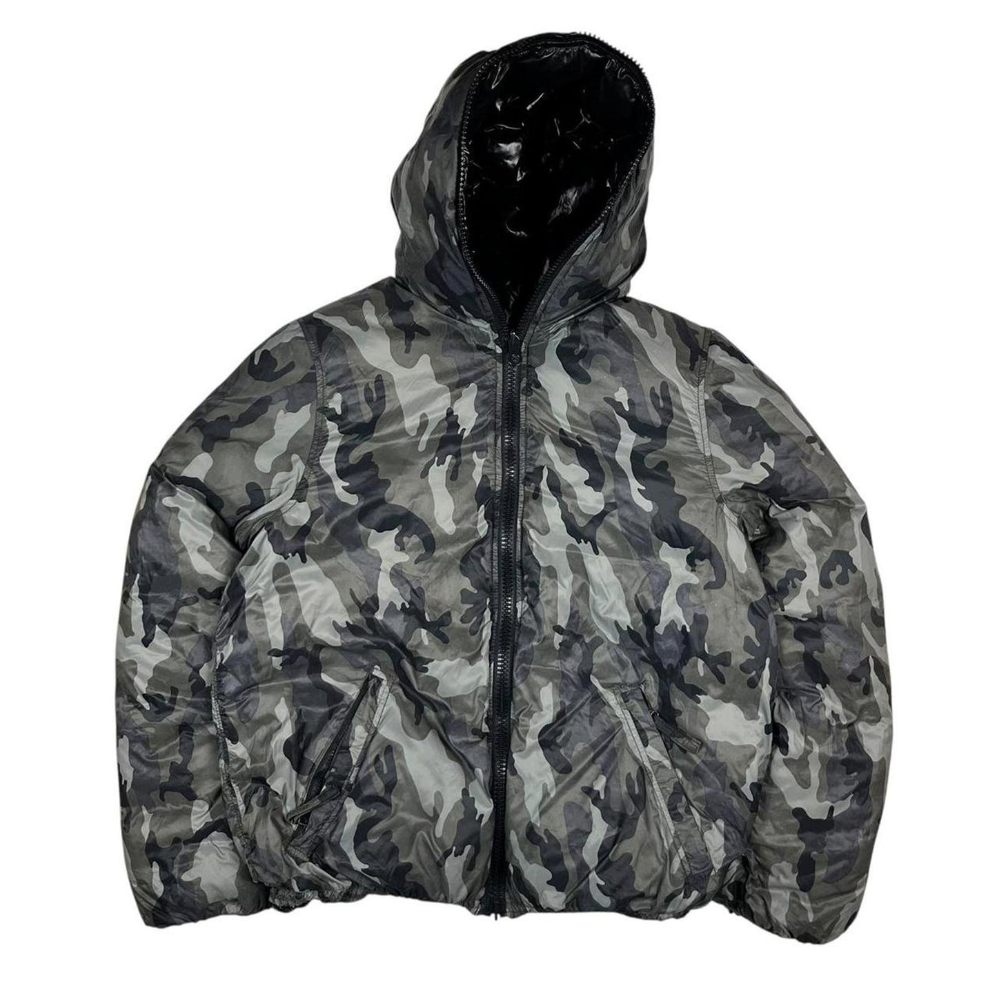 Duvetica Reversible Goose Down Jacket Black Camo
