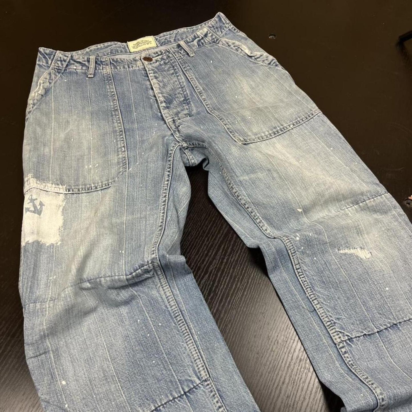 Avirex Paint Splatter Jeans - M