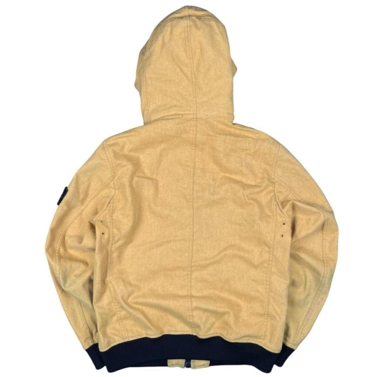 Stone Mélange Wool Poly Jacket - L