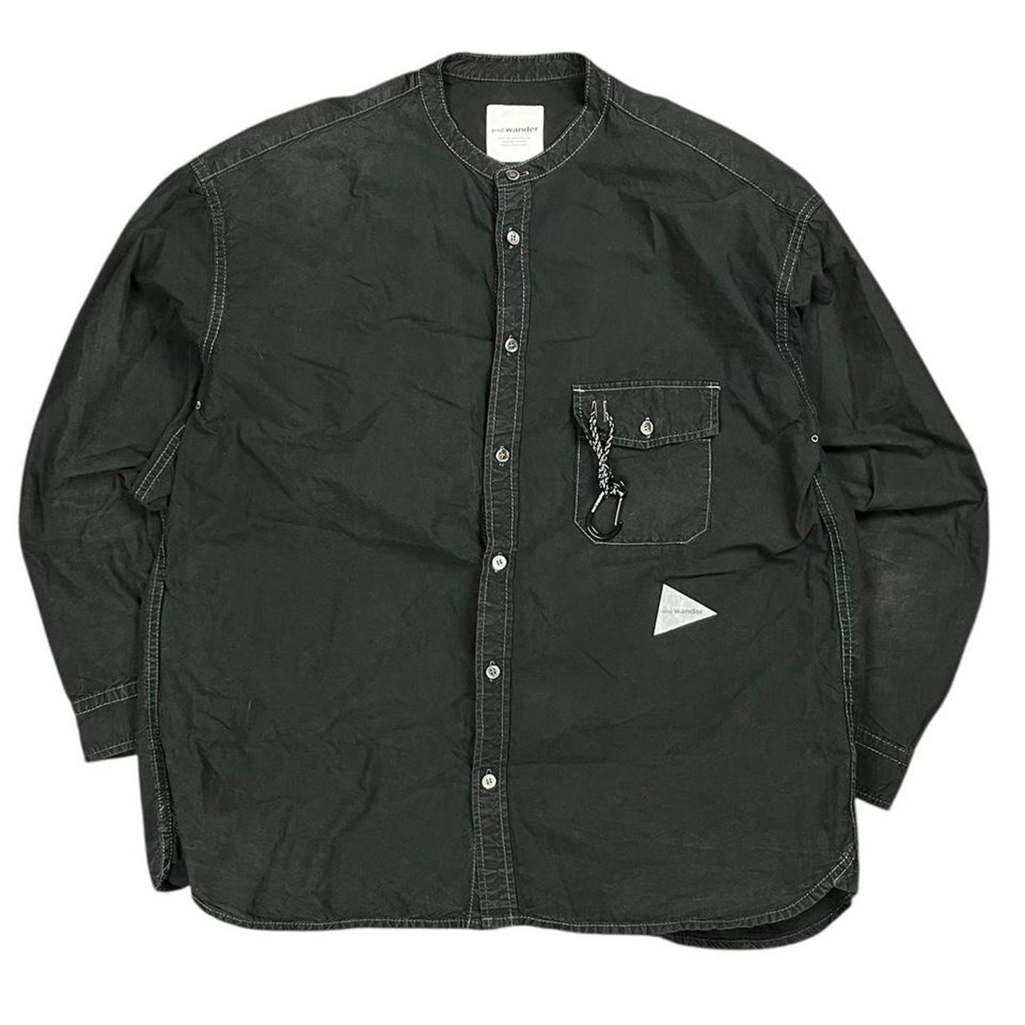 And Wander Overshirt Black