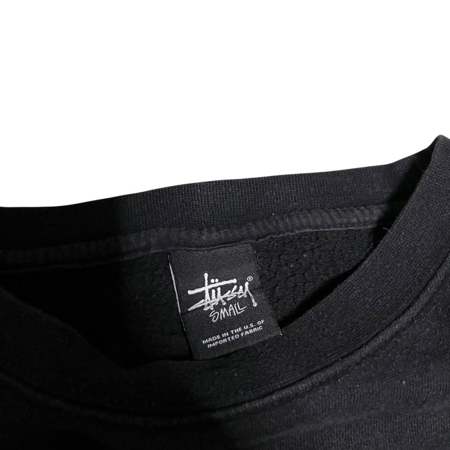 Stussy Embroidered Sweatshirt Black