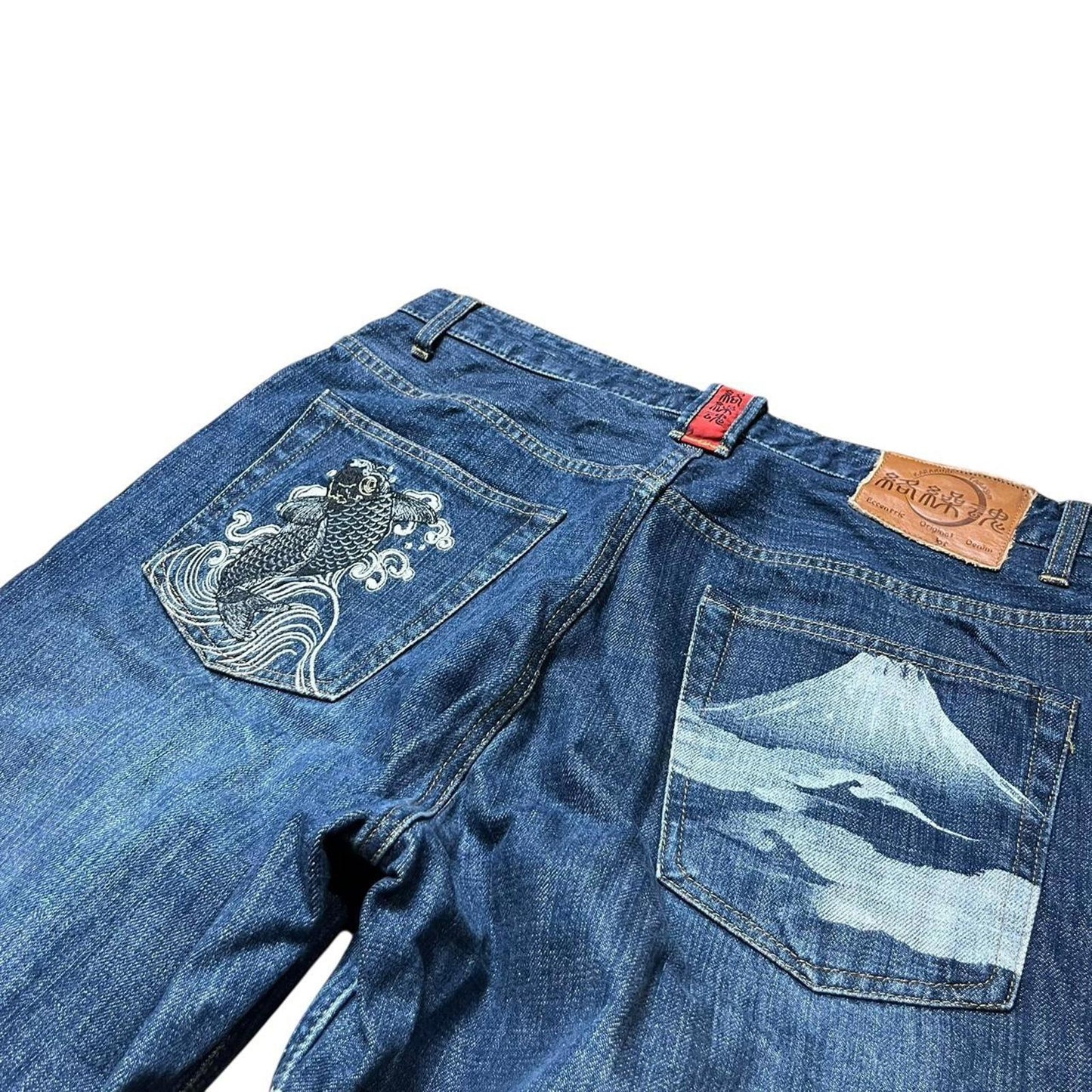 Authentic Karakuri Koi Embroidery Jeans