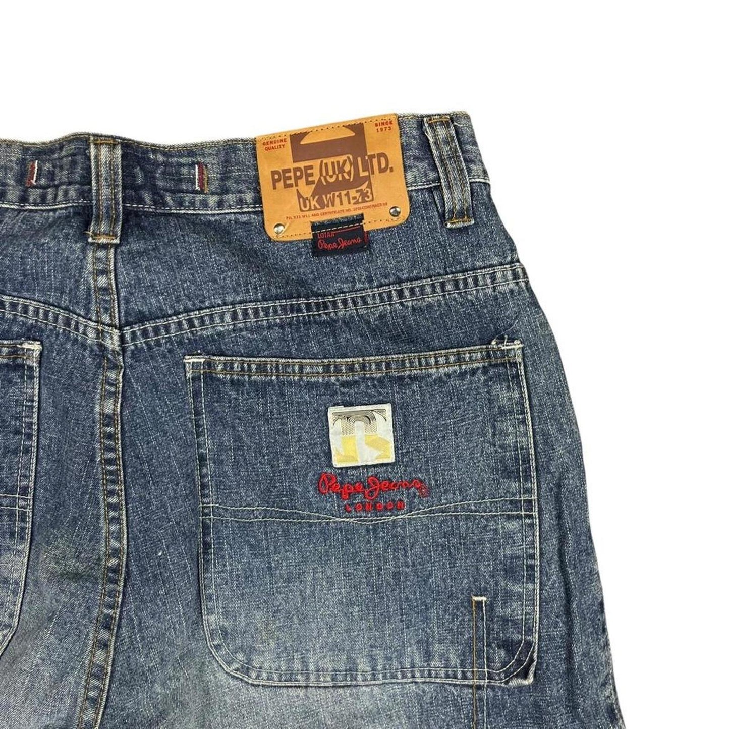 Pepe Baggy Red Stitch Jeans