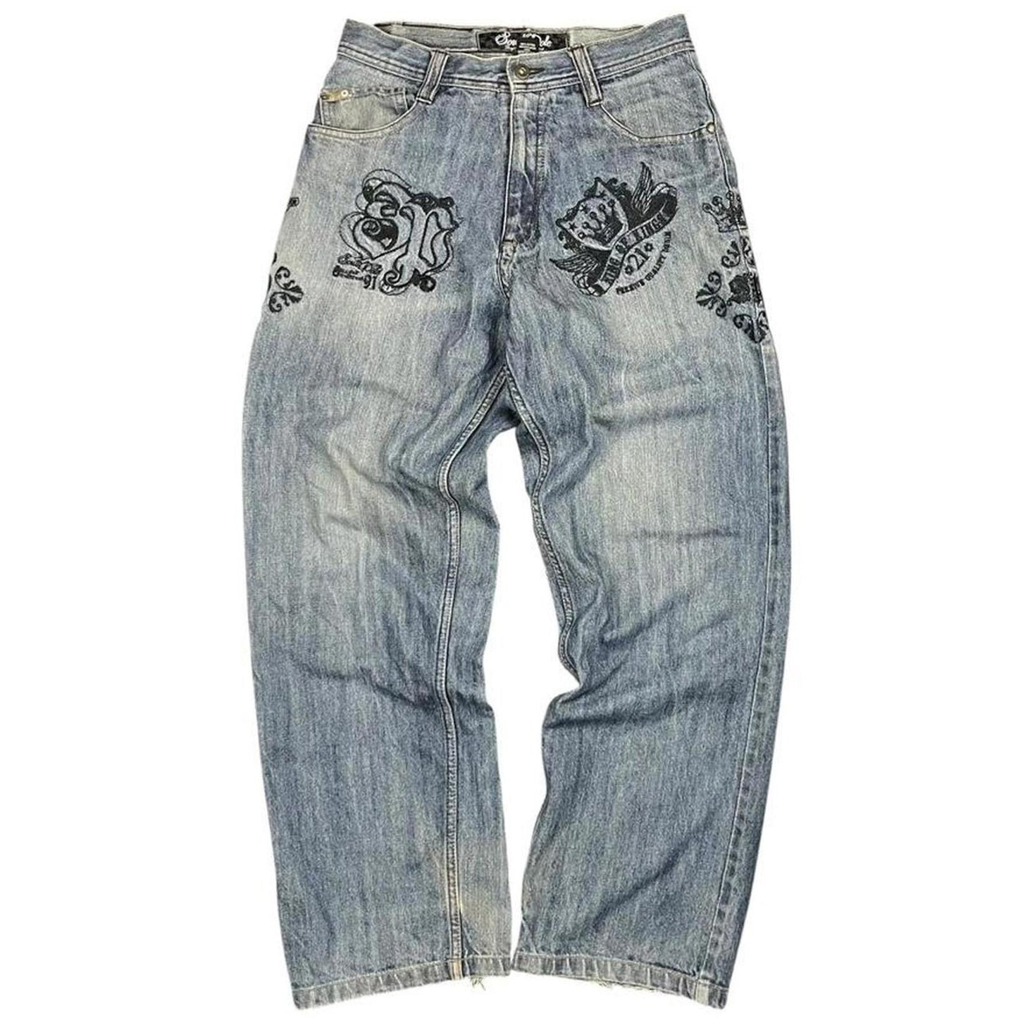 Southpole Embroidered Jeans