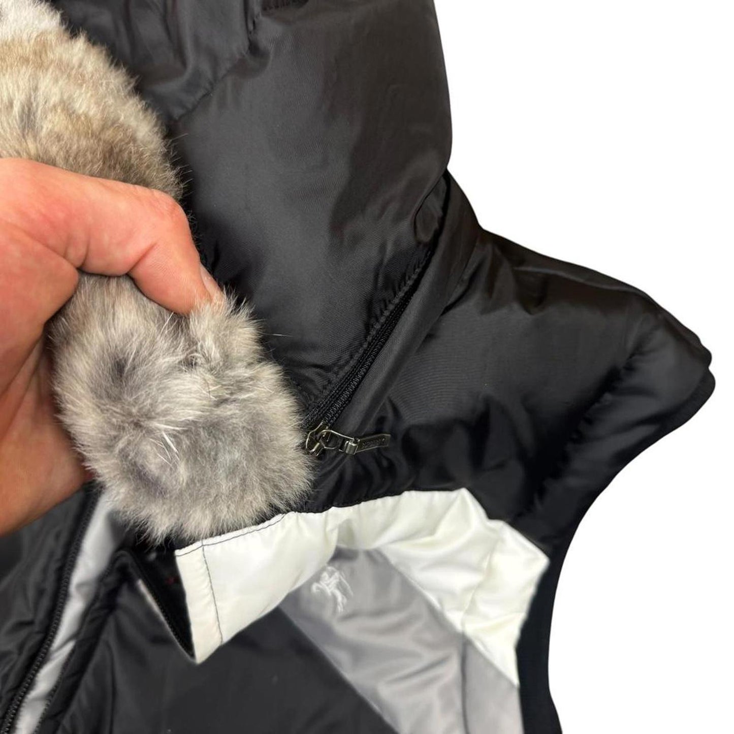 Burberry Black Label Fur Down Gilet - M