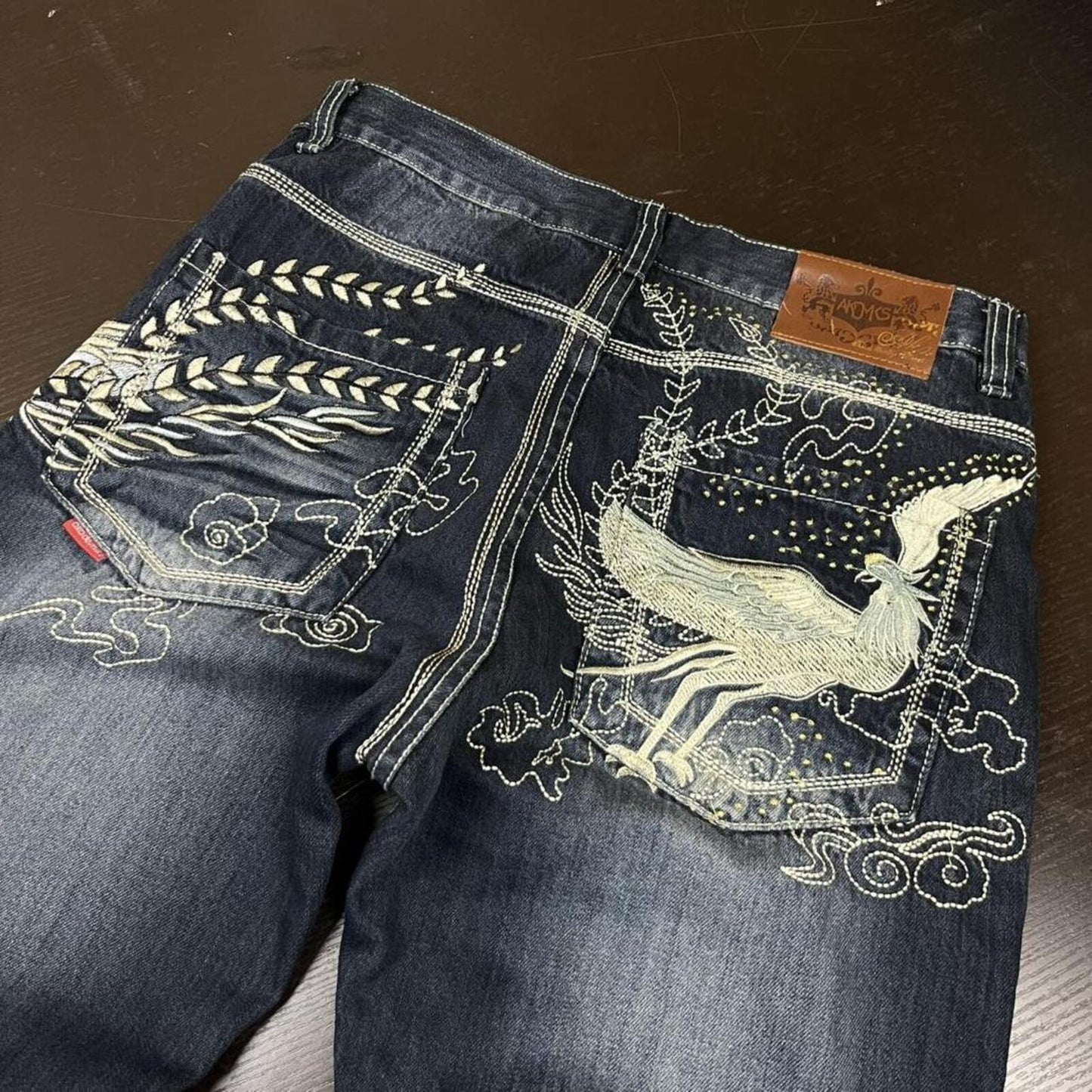 Akademiks Embroidered Jeans - W34