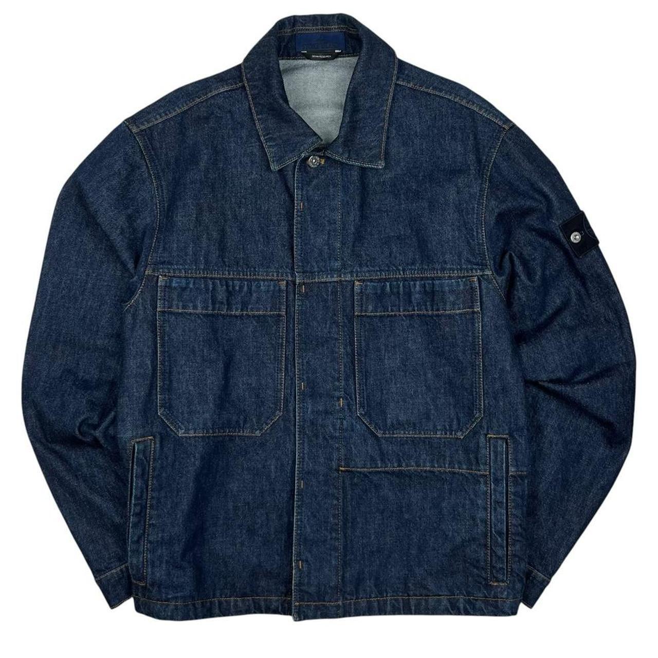 Stone Island Indigo Denim Rinsed Jacket - XL