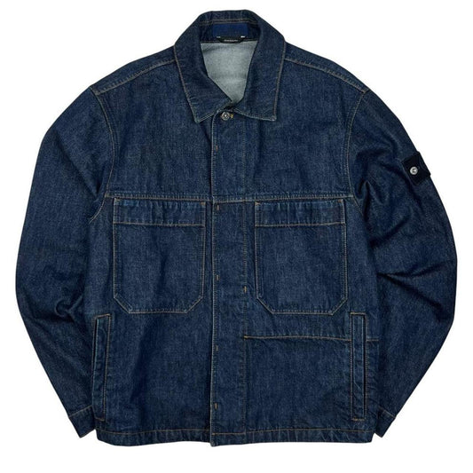 Stone Island Indigo Denim Rinsed Jacket - XL