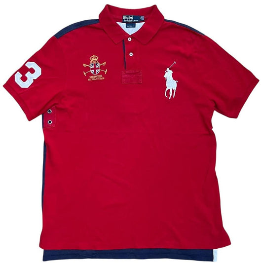 Ralph Lauren Big Pony United Kingdom Red Navy Polo Shirt