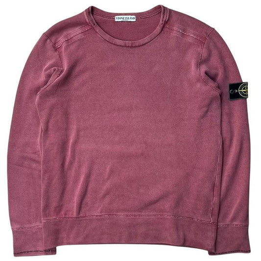 Vintage Stone Island Green Edge Badge Crewneck Pink