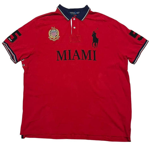 Ralph Lauren Big Pony Miami Red Polo Shirt