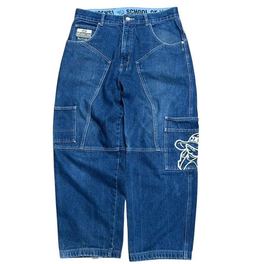 School Of Hard Knocks Carpenter Navy Jeans