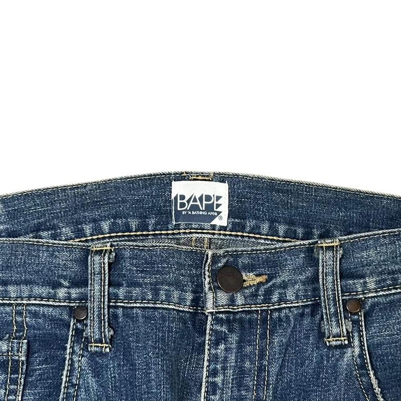 Authentic Bapesta Star Red Print Jeans