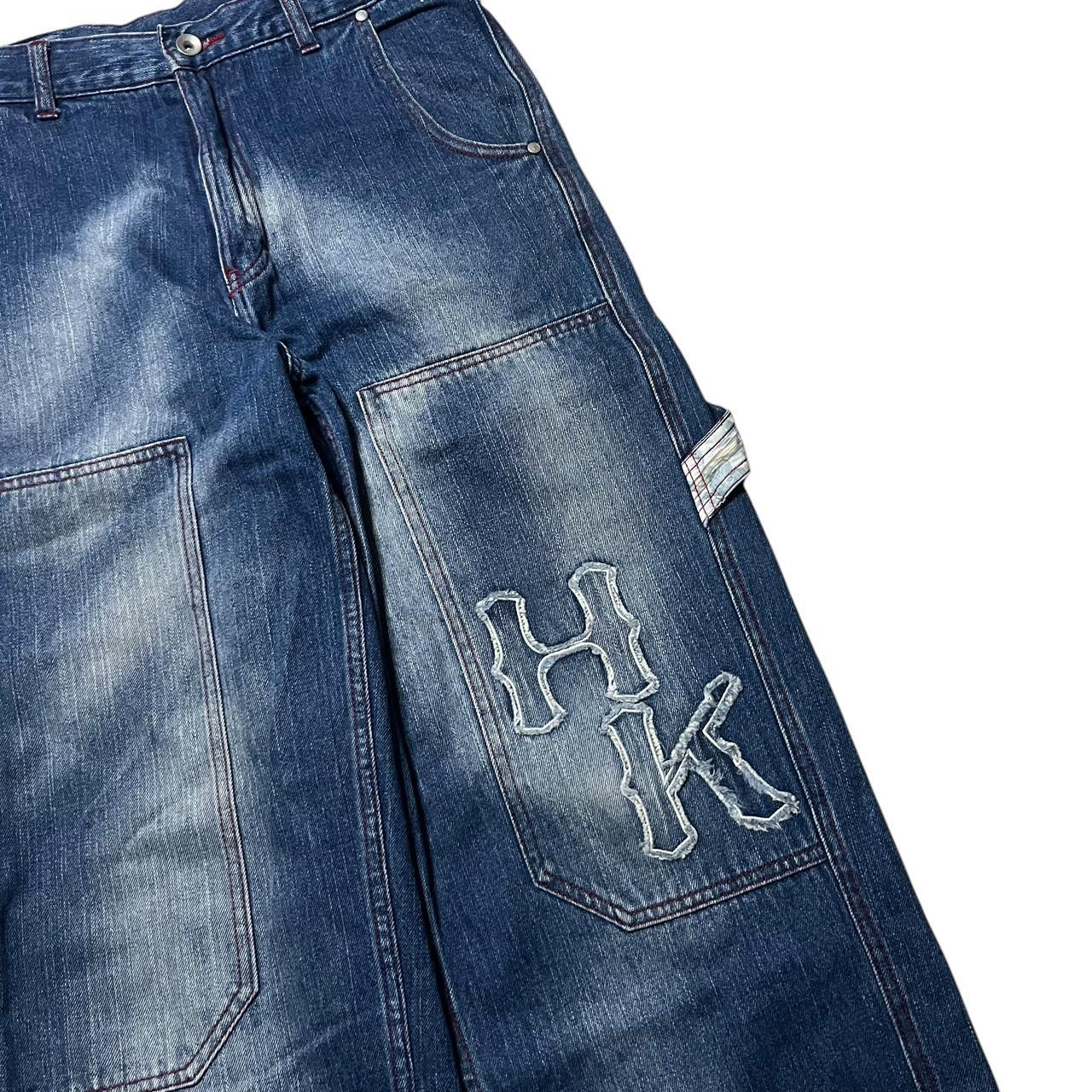School Of Hard Knocks Embroidered Blue Jeans