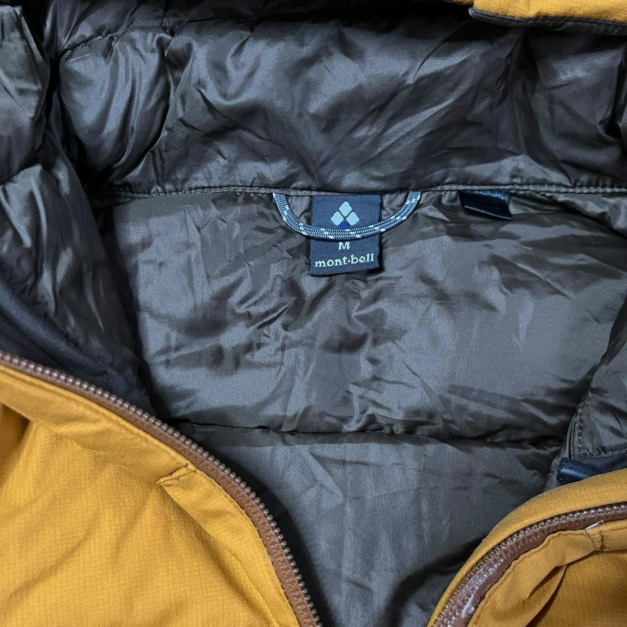 Montbell Lightweight Gore-Tex Waterproof Down Jacket Caramel Yellow