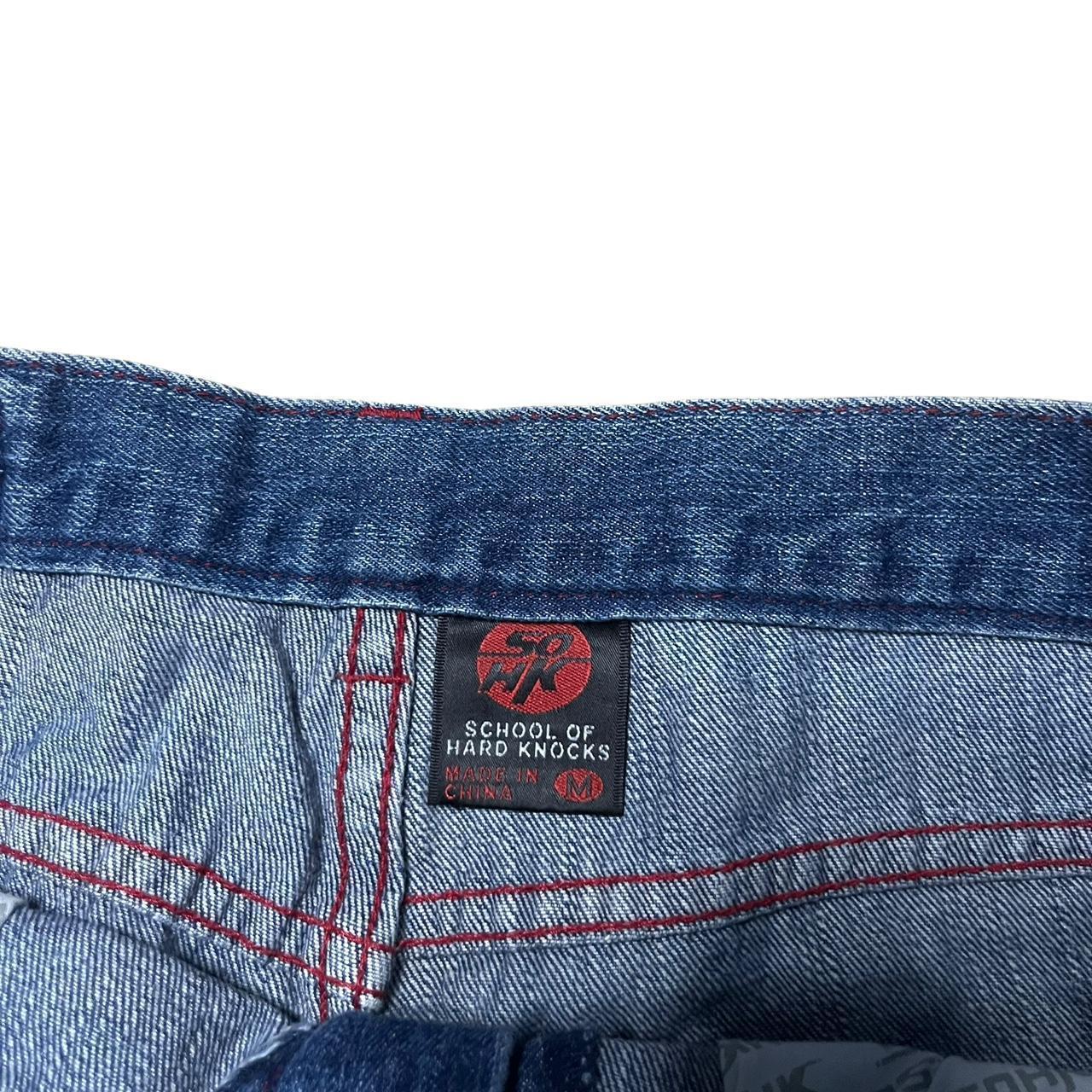 School Of Hard Knocks Embroidered Blue Jeans